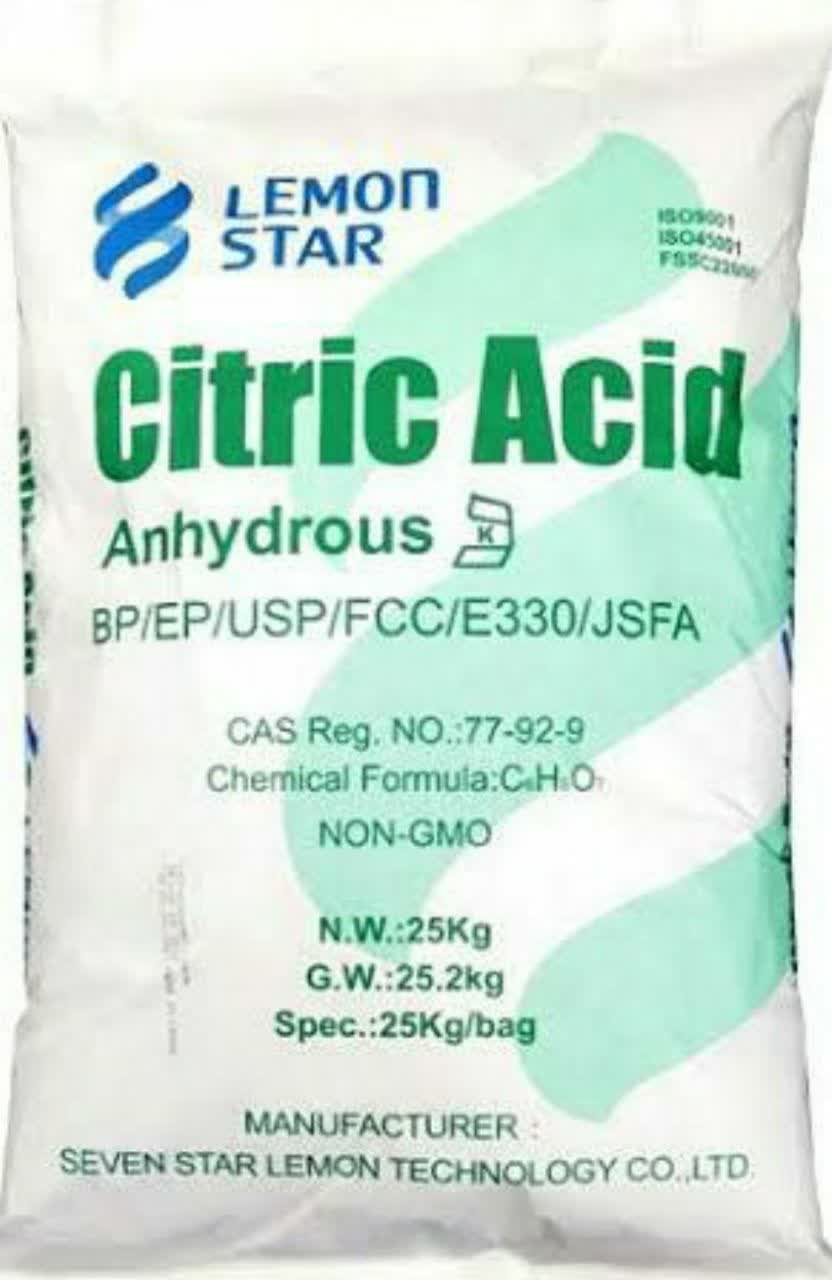 بسته بندی اسید سیتریک