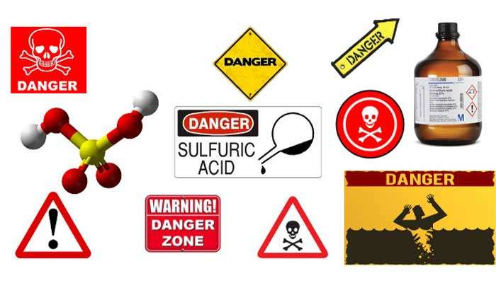 خطرات اسید سولفوریک